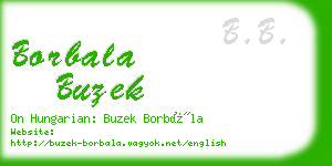 borbala buzek business card